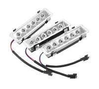 NAMOARLY Luci LED per Armadi da Cucina 3 Pezzi, Lampade Rettangolari in Plastico e Metallo, Risparmio Energetico e Facile Installazione per Cappa Aspirante e Piano Cottura