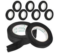 NAMOARLY Nastro Adesivo Nero in Carta 10 Pezzi per Uso Professionale e Scrapbooking, Facile da Strappare a Mano, Versatile per Decorazioni Minimaliste ed Eleganti