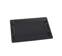 NAMOARLY Padella BBQ Quadrata Antiaderente Spessa per Barbecue Esterno e Cucina Casa Resistente Deformazioni Compatibile Gas Ed Elettrico Facile da Pulire