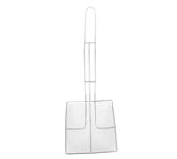NAMOARLY Paletta Scolaolio Quadrata in Acciaio Inossidabile Alimentare Schiumarola Frittura con Lungo Antiscivolo Cucchiaio per Filtrare Residui Strumento e Resistente
