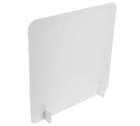 NAMOARLY Pannello Divisorio Bianco Resistente all'Usura e agli Urti in PVC Bordi Arrotondati Come Protezione Anti-contagio per Scrivania per Scuole e Mense