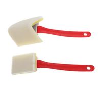 NAMOARLY Pennello per Bordi e Angoli Triangolare 2 Pezzi, Spazzola per Pittura Soffitti e Pareti, Strumento per Rifinire Bordi Interni ed Esterni, Setole Resistenti per Applicazione