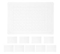 NAMOARLY Piastra di Coltura Cellulare in Plastica Bianca 96 Fori Design Pratico e Sicurezza per Colture Cellulari e Analisi di Laboratorio 10 Pezzi