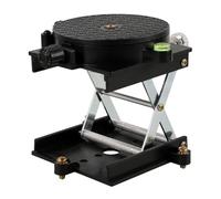 NAMOARLY Piattaforma Elevatrice da Laboratorio Tavolo Rotante 360° in Lega di Alluminio e Supporto Regolabile per Strumenti di Precisione e Lavori Professionali