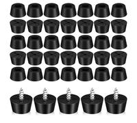 NAMOARLY Piedini in Plastica Pvc Viti per Mobili da Esterno e Interni, Cuscinetti Antiscivolo Conici 1,5x1,2x0,8 Cm, Set da 120 Pezzi per Protezione Gambe Sedie e Elettrodomestici