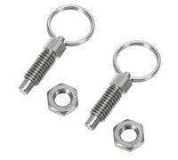 NAMOARLY Pistoni a Molla in Acciaio Inox 2 Pezzi Anello di Trazione Perno di Indicizzazione Resistente e Accessori Meccanici per Manutenzione Industriale