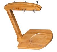 NAMOARLY Porta Tazzine da Caffè in Bambù Struttura Resistente e Non Facile da Rompere, Organizer per Bicchierini da Cucina per Ambienti Domestici e Caffetterie