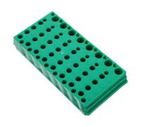 NAMOARLY Rack per Provette da Laboratorio in Plastica Verde 56 Fori, Supporto Doppio per Tubi da 0,5ml, 1,5ml e 2ml, Organizzatore Pratico e Facile da Usare per Centrifuga
