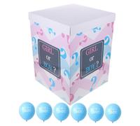 NAMOARLY Scatole per con Palloncini Decorazioni per Feste Shower Annuncio Compleanni con Palloncini Blu