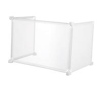 NAMOARLY Schermo Anti-starnuti Trasparente 46x31x31 Cm Divisorio per Scrivania in Plastica Resistente Barriera Protettiva per Ufficio e Ristoranti