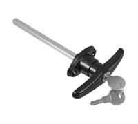 NAMOARLY Serratura con Maniglia a T Zincata per Porta Garage e Capannoni Blocco Resistente con Chiavi Finitura Protettiva Anti-corrosione per Uso Esterno Kit Serratura Versatile per Porte