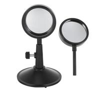 NAMOARLY Set di Lenti Concave e Specchi Convessi Ottici Portatili con Supporto, Kit per Esperimenti di Ottica Fisica per Studenti e Insegnamento Scientifico