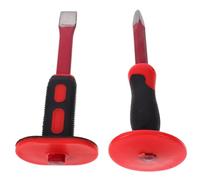 NAMOARLY Set di Scalpelli per Muratura 2 Pezzi 25 Cm Paramano, Acciaio Cromo-vanadio ad Alta Durezza, Impugnatura in Pvc, Strumenti per Edilizia e Intaglio