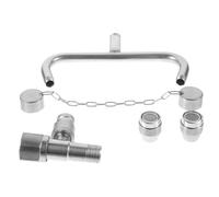 NAMOARLY Stazione Lava Occhi in Acciaio Inox per Lavandino con Doccia Lavaocchi Emergenza Attivazione Rapida Flusso Continuo per Laboratori e Industrie