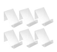 NAMOARLY Supporto per Telefono Trasparente in Acrilico 10 Pezzi Espositore per Telefono Resistente e Antiurto Supporto per Display Cellulare Pratico per Casa e Ufficio