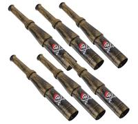 NAMOARLY Telescopio Monoculare Pirata Giocattolo per Bambini 3-5 Anni, Set da 6 Pezzi, Cannocchiale Portatile in Stile Pirata per Feste a Tema e Regali Educativi, Strumento per Esplorare