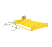 NAMOARLY Vassoio Automatico per Incubatrice Uova in Plastico Giallo, 16 Pezzi, Resistente e Migliora L'efficienza di Incubazione, per Uso Domestico e Osservazione in Laboratorio