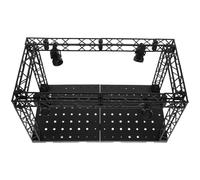 NAMOARLY Vetrina Espositiva da Tavolo Illuminazione LED a Sette Colori, Organizer e Contenitore per Modelli, Supporto Robusto per Action Figure, per Ufficio, Soggiorno e Collezioni Hobby