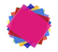 Namolit 8 Colors/set PET Transparent Gel Lighting Filter 50 * 40cm/ 20 * 16in Coloured Overlays Tinted Correction Gels Light Filters Plastic Sheets for LED Light Studio Flash Strobe DJ Light