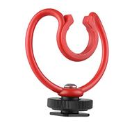 Namolit Supporto per microfono da 2 pezzi Supporto per microfono universale per fotocamera con foro per vite da 1/4 di pollice per scarpa fredda