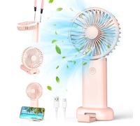 Namouk Ventilatore Portatile, Mini Ventilatore A Mano Ventilatore USB Ricaricabile con 3 Velocità Ventilatore da Tavolo per Esterni, Interni, Spostamenti, Ufficio, Campeggio