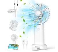 Namouk Ventilatore Portatile, Ventilatore Piccolo Ventilatore Manuale Ricaricabile USB con 3 Velocità Mini Ventilatore Portatile per Esterni, Interni, Spostamenti, Ufficio, Viaggi, Campeggio