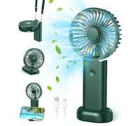 Namouk Ventilatore USB, Mini Ventilatore A Mano Ventilatore Portatile USB Ricaricabile con 3 Velocità Ventilatore A Batteria per Esterni, Interni, Spostamenti, Ufficio, Campeggio