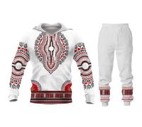 Namufeitrade African Dashiki 3D Stampato Donne/Uomini Felpa e Pantalone Jogger Tuta Set 2 Pezzi Set Abbigliamento Sportivo