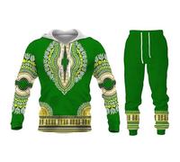 Namufeitrade African Dashiki 3D Stampato Donne/Uomini Felpa e Pantalone Jogger Tuta Set 2 Pezzi Set Abbigliamento Sportivo