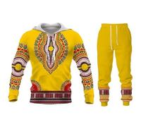 Namufeitrade African Dashiki 3D Stampato Donne/Uomini Felpa e Pantalone Jogger Tuta Set 2 Pezzi Set Abbigliamento Sportivo