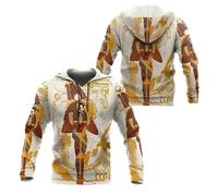 Namufeitrade Il Dio egizio Anubi Felpa con Cappuccio Unisex Autunnale Stampata in 3D Felpa Casual con Cappuccio da Strada