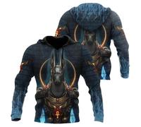 Namufeitrade Il Dio egizio Anubi Felpa con Cappuccio Unisex Autunnale Stampata in 3D Felpa Casual con Cappuccio da Strada