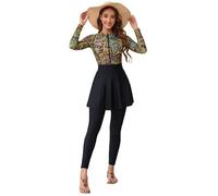 Namufeitrade Moda Fiore Stampato Burkini Set Costumi da Bagno per Le Donne Copertura Completa Musulmana Costume da Bagno Beachwear