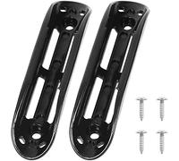 Namvo 2 Pezzi di Supporto per pagaia per Kayak Nero Clip universali per Kayak montati sul Ponte Kit di Accessori per Remi con Fissaggio a 4 Viti per Canoe Kayak Docks