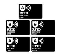 Namvo 5 carte di blocco RFID, protegge l'intera borsa del portafoglio, protezione NFC contactless per carte di debito bancarie
