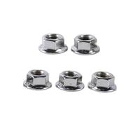 Namvo Dado flangiato esagonale seghettato M12 x 1,75 mm, in acciaio inox 304, finitura lucida, 5 pezzi