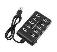 Namvo Docking station USB 2.0 HUB Hub USB 10 porte con interruttore per periferiche di interfaccia PC portatile