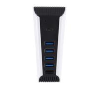 Namvo Hub USB 2.0 a 5 porte per Ps5 Digital/Uhd Edition Hub di espansione Usb-C a ricarica rapida 4 porte Usb-A Dock antiscivolo Plug and Play Periferiche di gioco