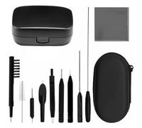 Namvo Kit per la pulizia degli apparecchi acustici, spazzola per la pulizia del filo con scatola per cuffie degli apparecchi acustici