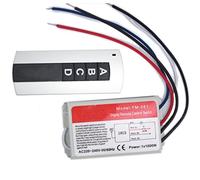 Namvo Muro Interruttore e Telecomando a Senso Unico ON/off 220V - 240V Digital Light Interruttore Radio a Parete con Telecomando Controllo Ritardo