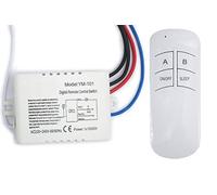 Namvo Muro Interruttore e Telecomando a Senso Unico ON/off 220V - 240V Luce Radio Digitale Interruttore a Parete con Telecomando