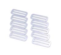 Namvo - Set di 10 fibbie in metallo Tri-Glide da 50 mm, per anelli quadrati, con fibbie, per cinture e borse, accessori fai da te