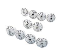 Namvo Set di 10 x The Time Pomelli per Porte in Ceramica Orologio Vintage Shabby Chic con Maniglie per Porte antiche