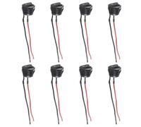 Namvo Set di 8 interruttori a levetta KCD1-X-Y SPST - Interruttore di blocco a 2 pin, preassemblato per barche, automobili e altro ancora