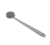 Namvo spazzola da bagno in silicone con manico lungo per esfoliare la doccia e la pulizia della schiena con impugnatura antiscivolo