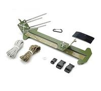 Namvo Strumento per realizzare braccialetti in paracord in acciaio per intrecciare corda da paracadute, fibbie da 35 cm con 2 corde