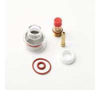 Namvo Tig - Kit di ugelli per saldatura in vetro, TIG-17/18/26, con mandrino a lente a gas, tazza di vetro, saldatrice TIG, accessori completi per saldatura TIG (3,2 mm)
