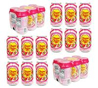 Namyang Chupa Chups Sparkling Soda Sapore 345ml Crema di fragola, 24 lattine