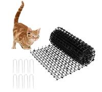 NAMYEUT 400 x 28 cm, strisce di protezione per gatti, colore nero, per aiuole, per interni ed esterni