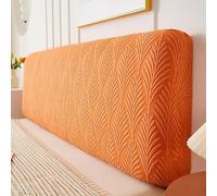 Namzi 1 copertura per testiera del letto, semplice e tridimensionale, completamente avvolto, copertura antipolvere per testiera, confezione morbida, lunghezza 220 cm (arancione)